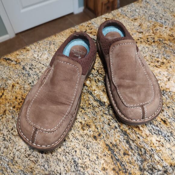 Simple Brown Slip-On Comfortable Slippers Shoes Size 10 - Picture 3 of 12